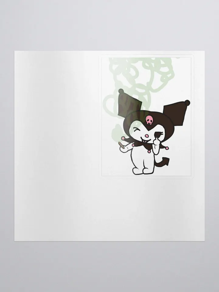 Kuromi Sanrio Smoking Sticker product image (1)