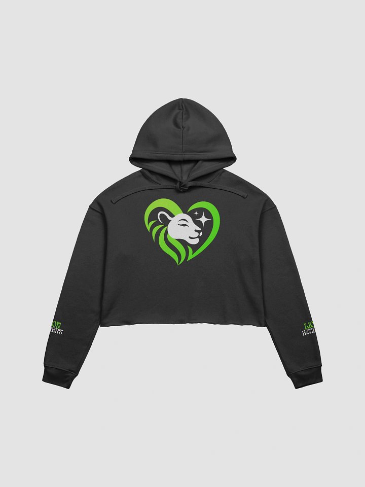 Green Logo Crop Hoodie product image (1)