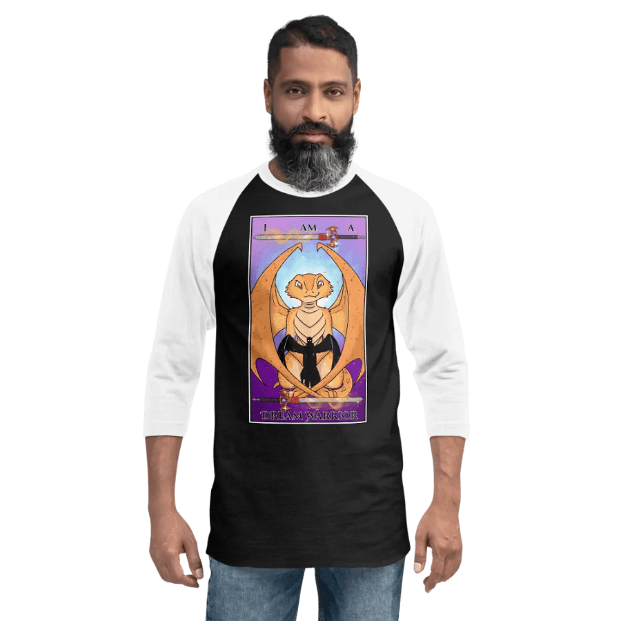 Day of the Dragon Tarot Card Baseball Long Sleeve Shirt product image (16)