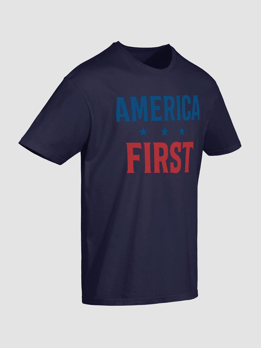 Bold Patriotic Typography – "AMERICA FIRST" Digital Art product image (10)