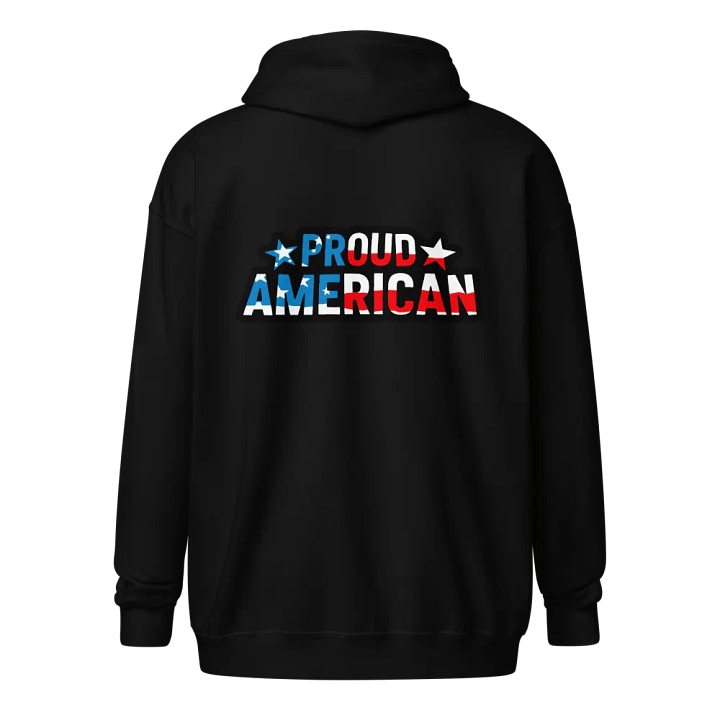 Zip Hoodie: Proud American product image (2)