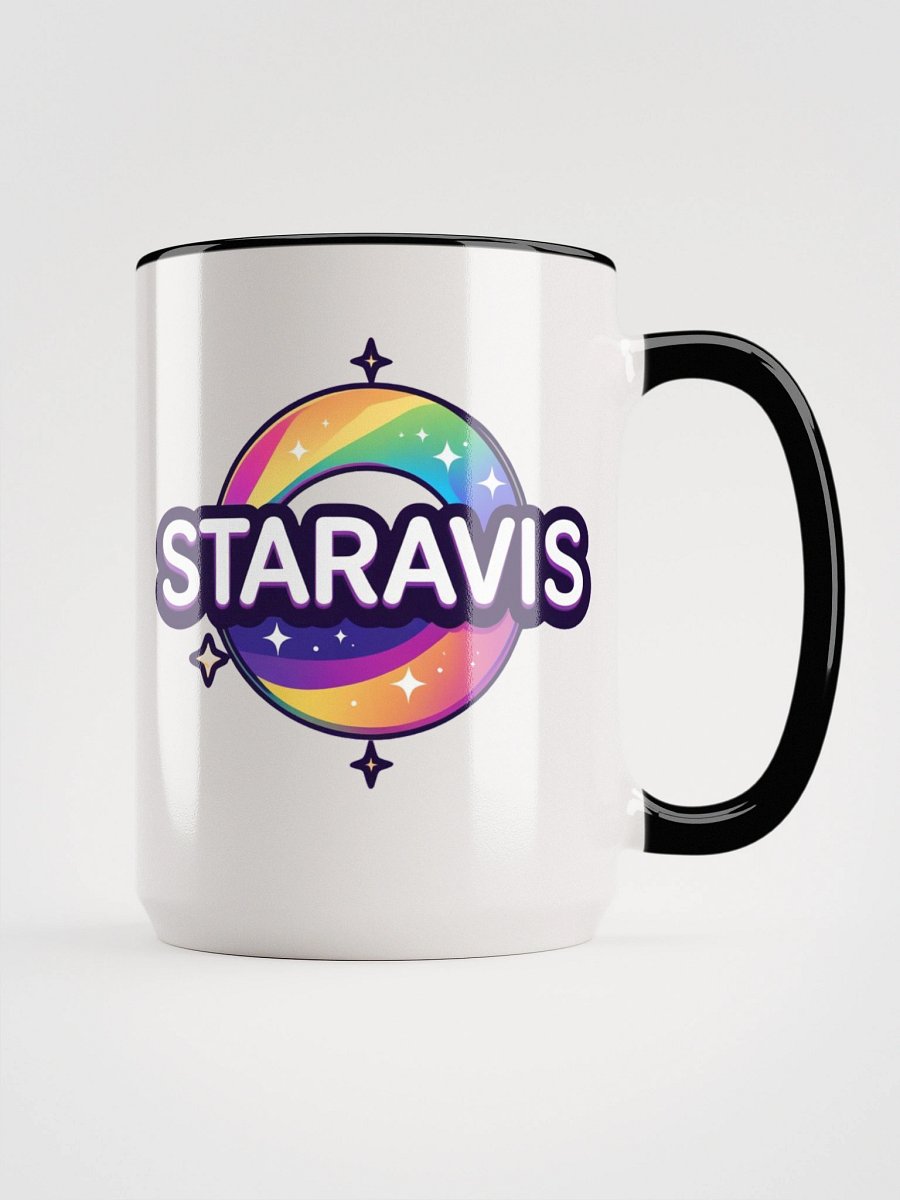 Rainbow Star Pixel Heart Ceramic Mug 15oz product image (1)