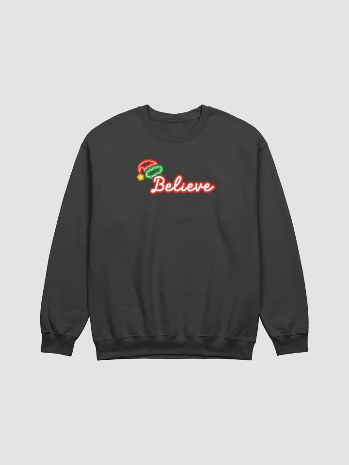 Neon Christmas Believe Sweatshirt 3544 product image (1)