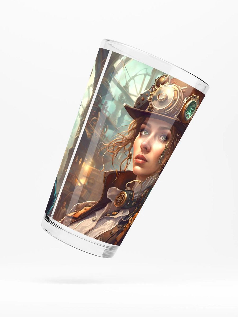 Steampunk Female Pint Glass product image (5)