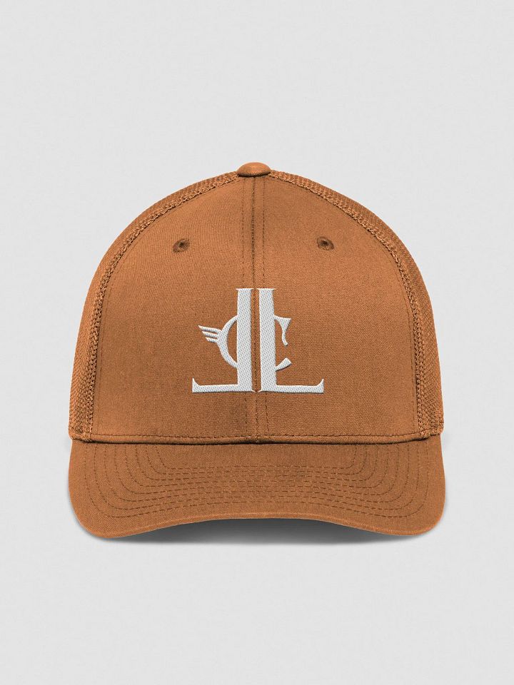 Legacy Co Official - White Logo Flexfit Mesh Back Trucker Hat product image (3)