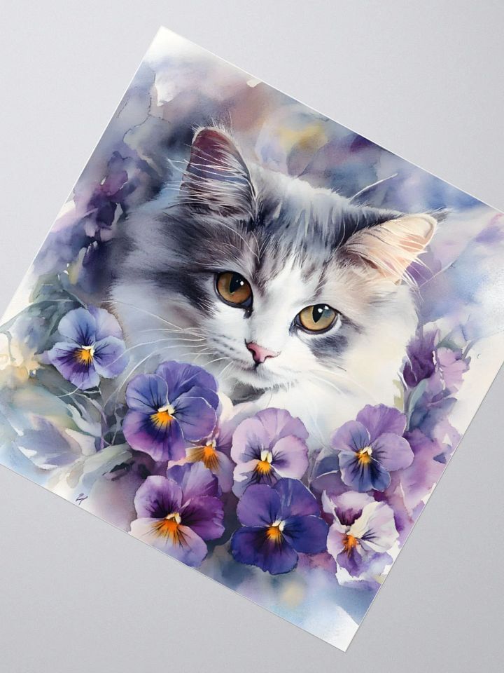 Pansy Cat Stickers product image (2)