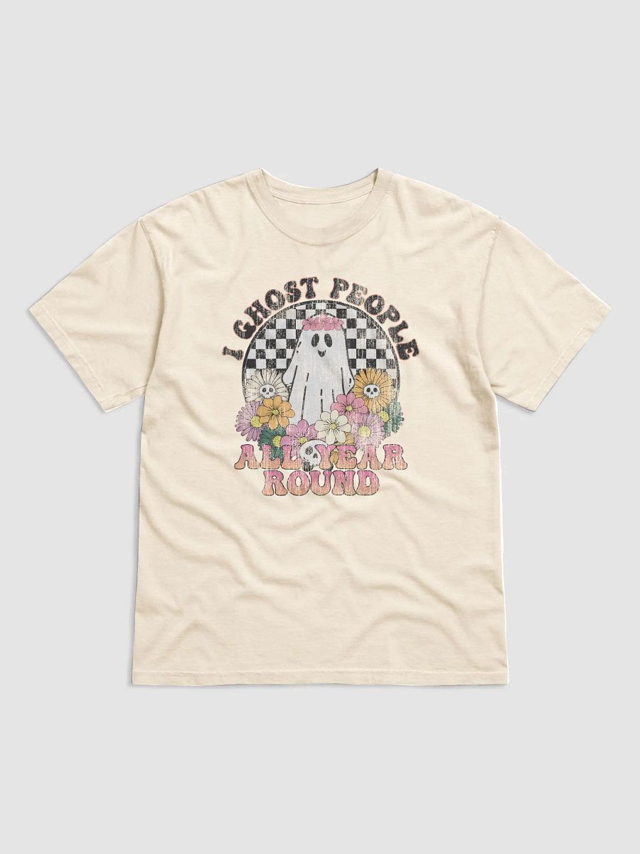 I Ghost People All Year Round Introvert T-Shirt | Funny Fall and Halloween T-Shirt Design product image (13)