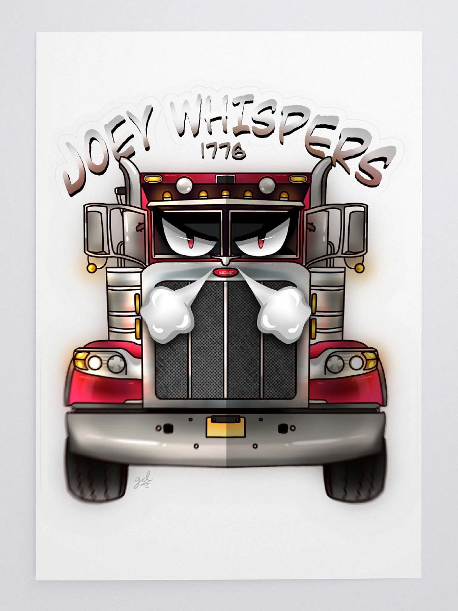 Joey Whispers 1776 LOGO Sticker (LARGE) product image (1)
