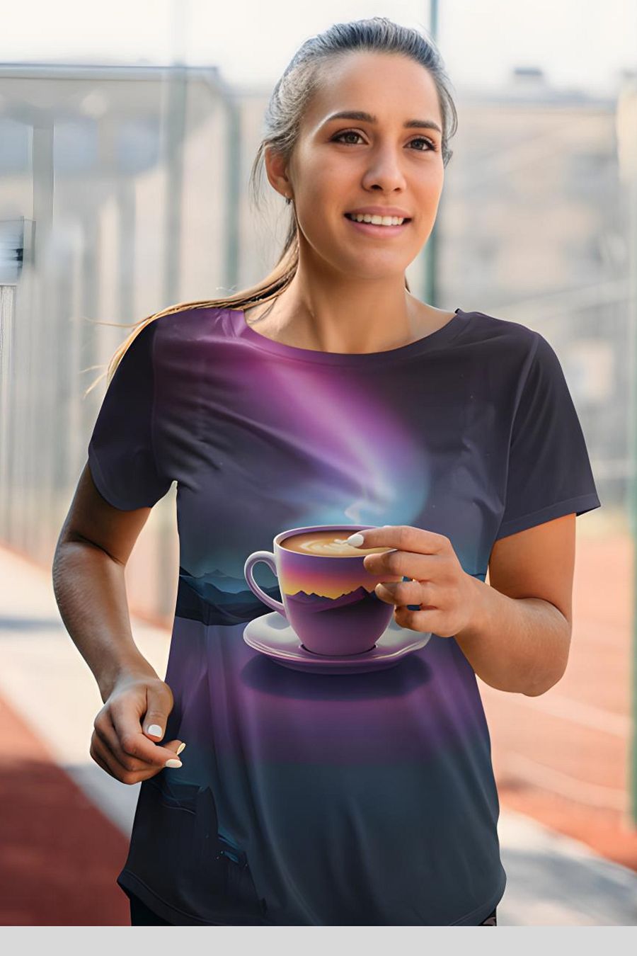 Coffee Sunset All Over Print T-shirt product image (1)