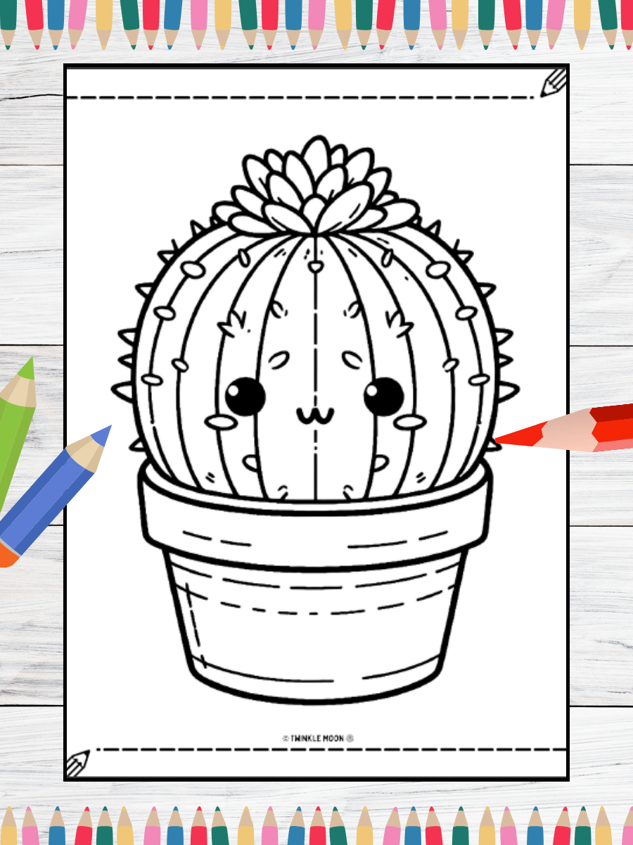 20 Cute Kawaii Coloring Pages#6 (PDF Coloring Pages) product image (5)