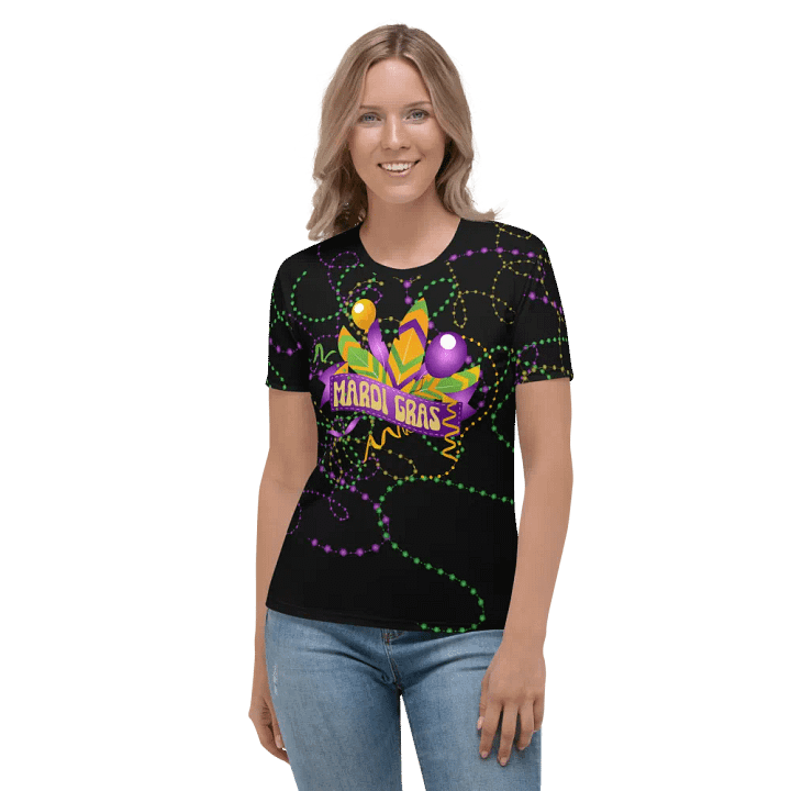 Mardi Gra All Over Print T-shirt product image (2)