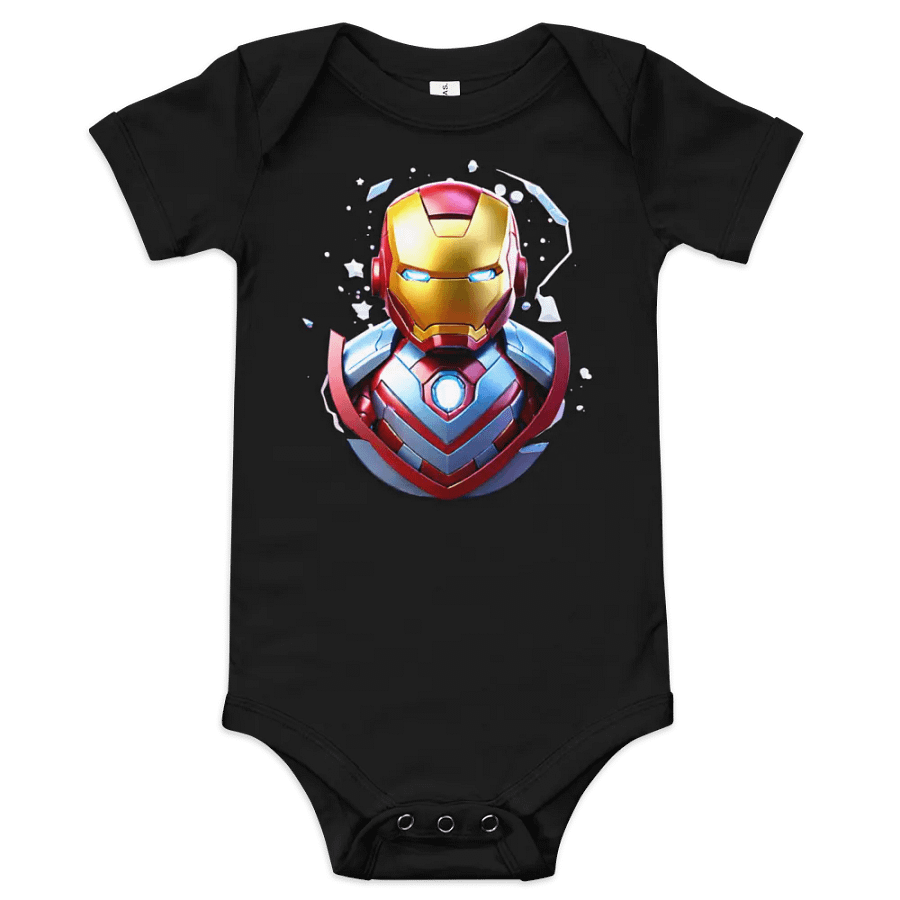 BABY IRONMAN SHORT SLEEVE ONE PIECE product image (4)