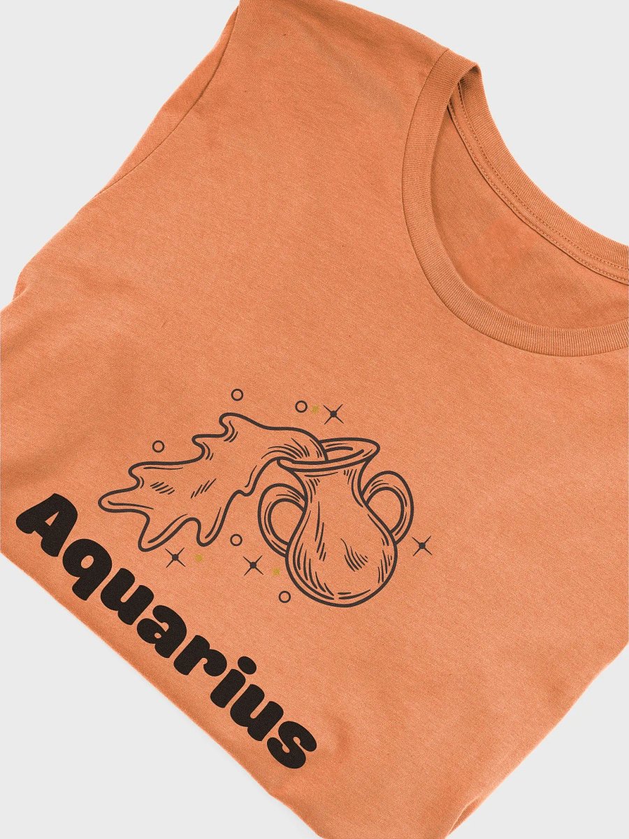 Aquarius Water Bearer T-shirt - Black Writing product image (3)