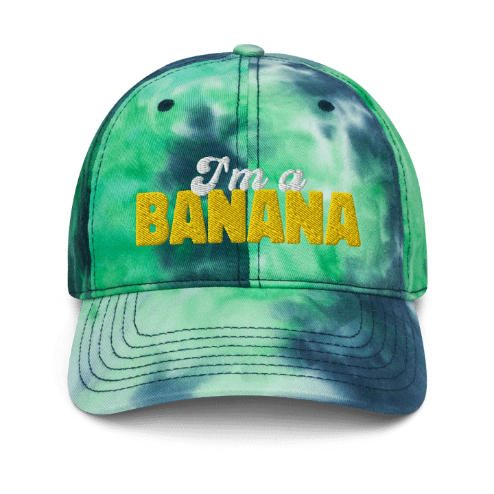 I'm a Banana tie dye hat product image (1)
