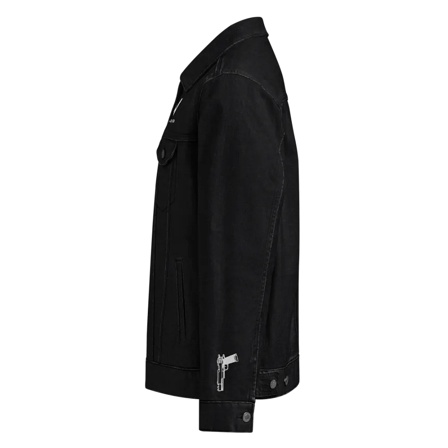 AVOID Black Denim Jacket with Pistol Detail product image (2)