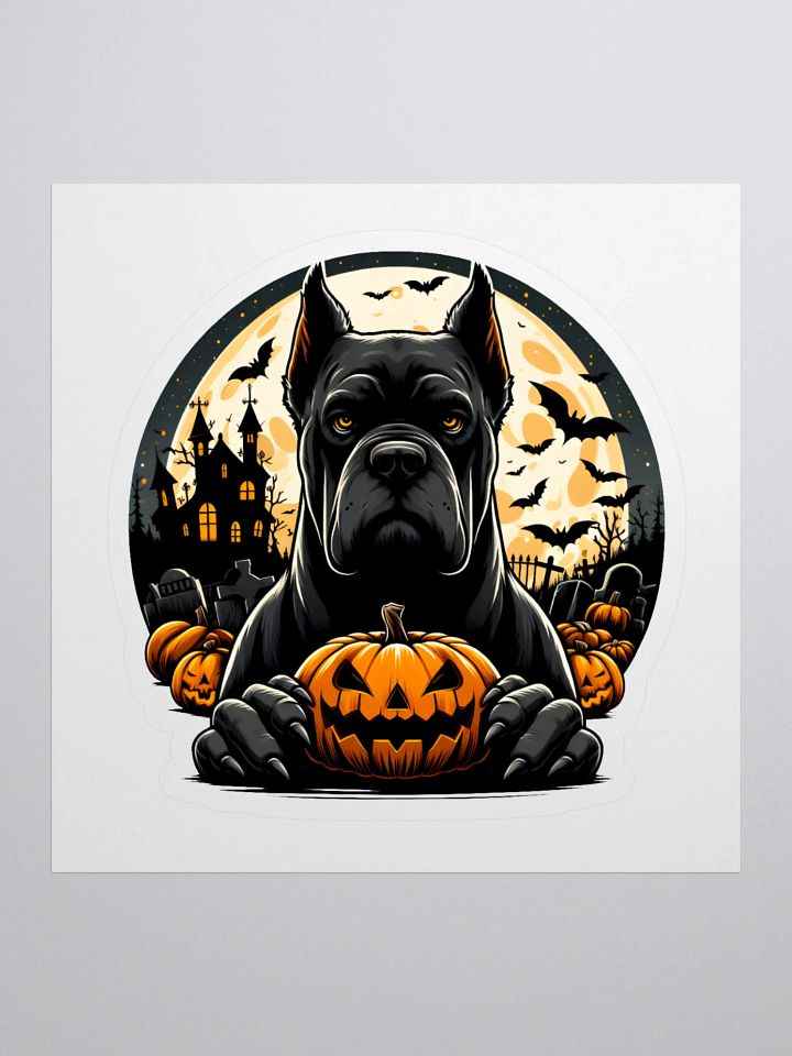 Cane Corso Pumpkin Sticker product image (1)