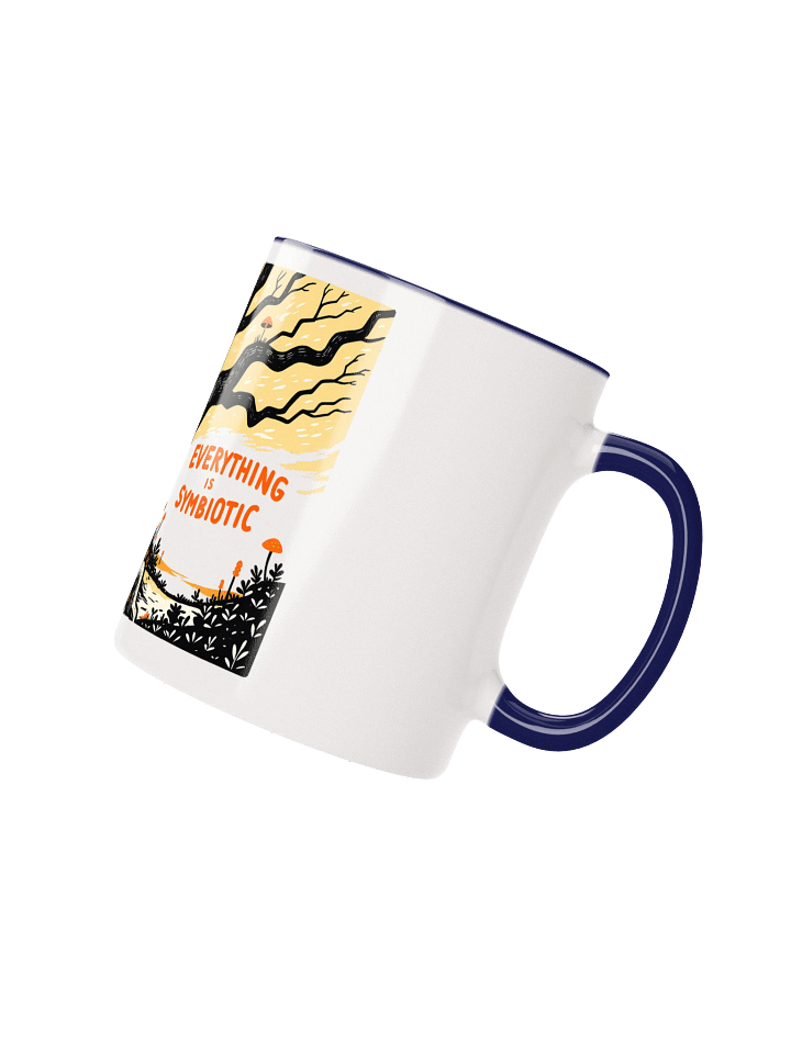 Black & White Symbiosis - Tree Roots & Fungi Ceramic Mug product image (11)