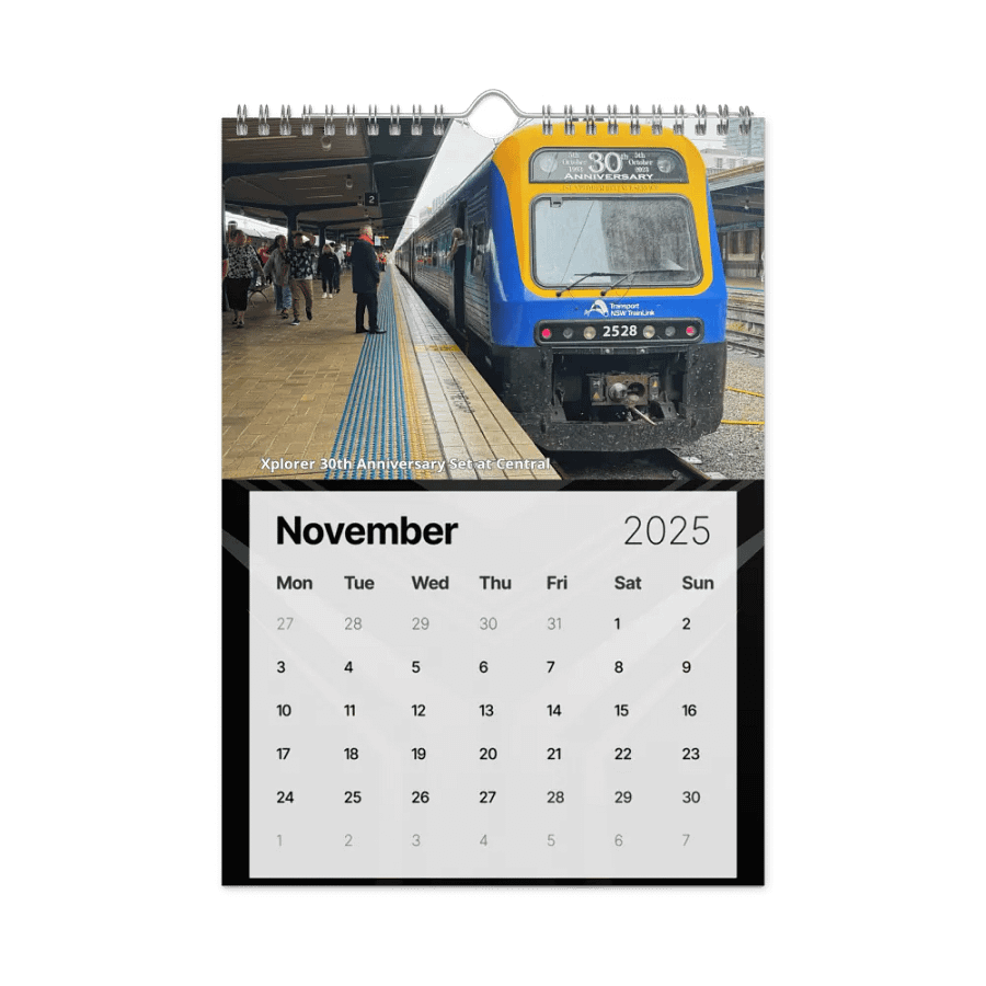Sydney Trains Vlogs 2025 Calendar product image (11)