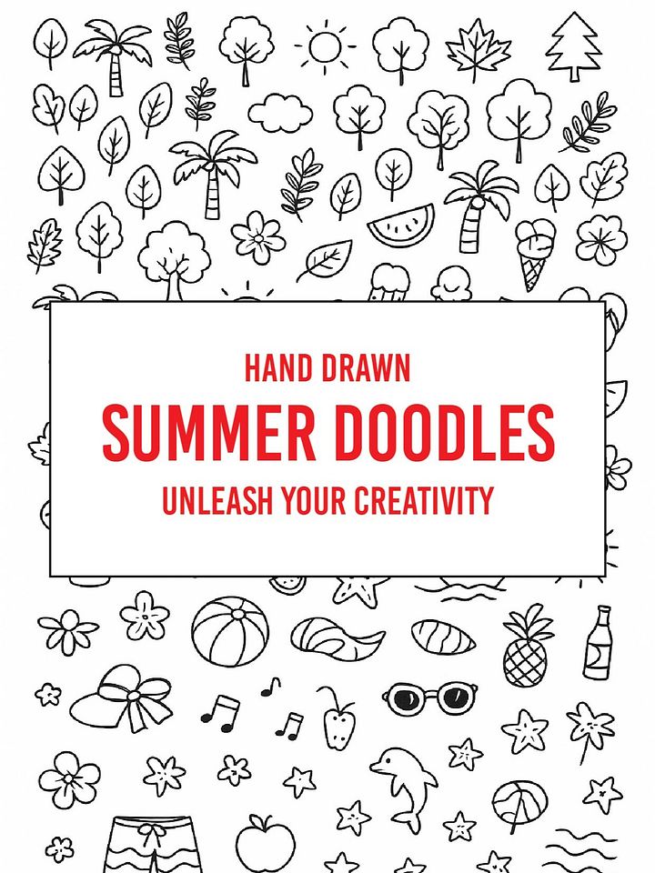 Simple Summer Doodle for Printable Projects product image (1)