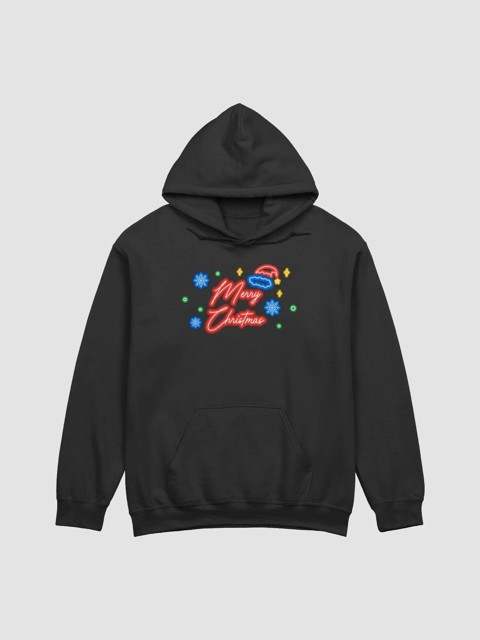 Neon Merry Christmas Hoodie 3543 product image (1)