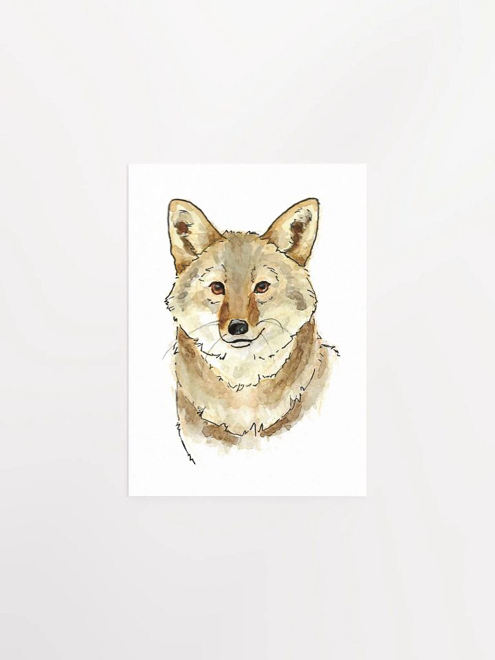Watercolor Coyote Portrait - Art Print product image (5)