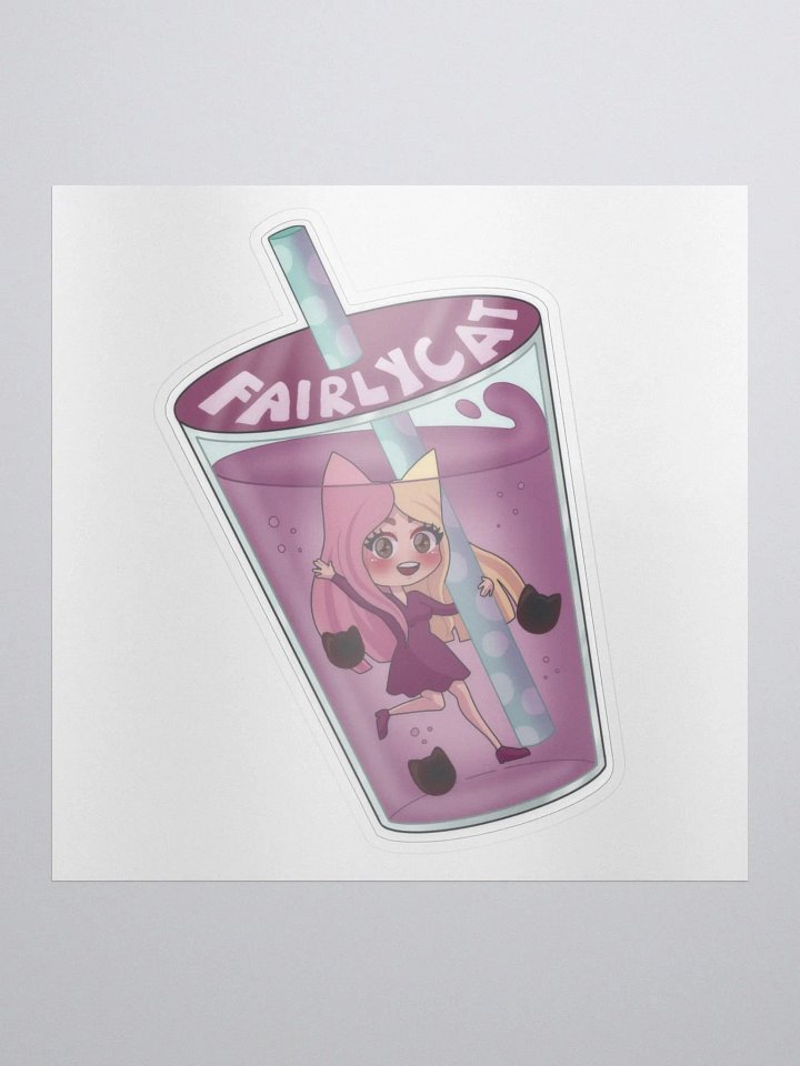 Bubble Tea Cat Sticker product image (1)