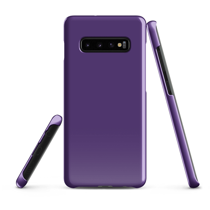 Indigo Violet Solid Color Samsung® Glossy Snap Case product image (3)
