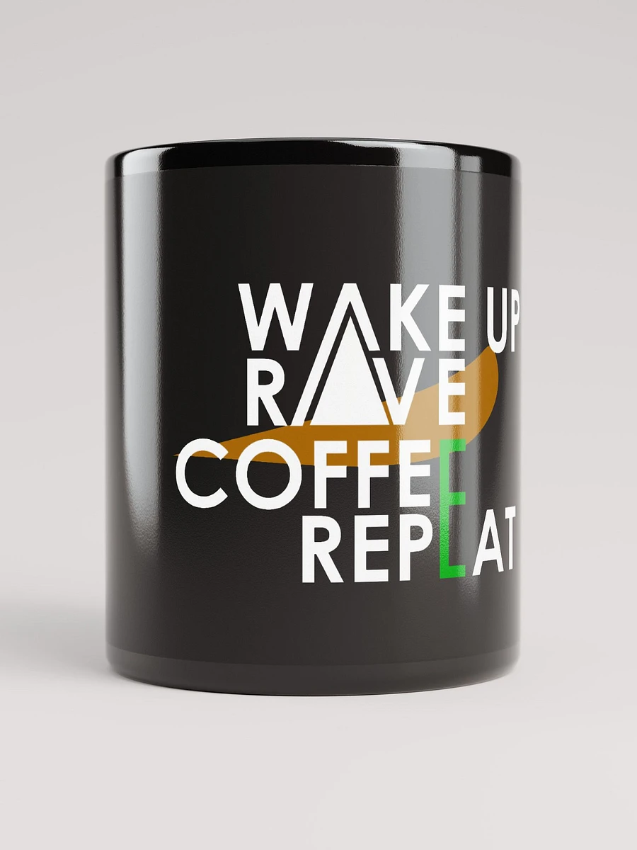 Glossy Black Ceramic Mug for Ravers product image (1)