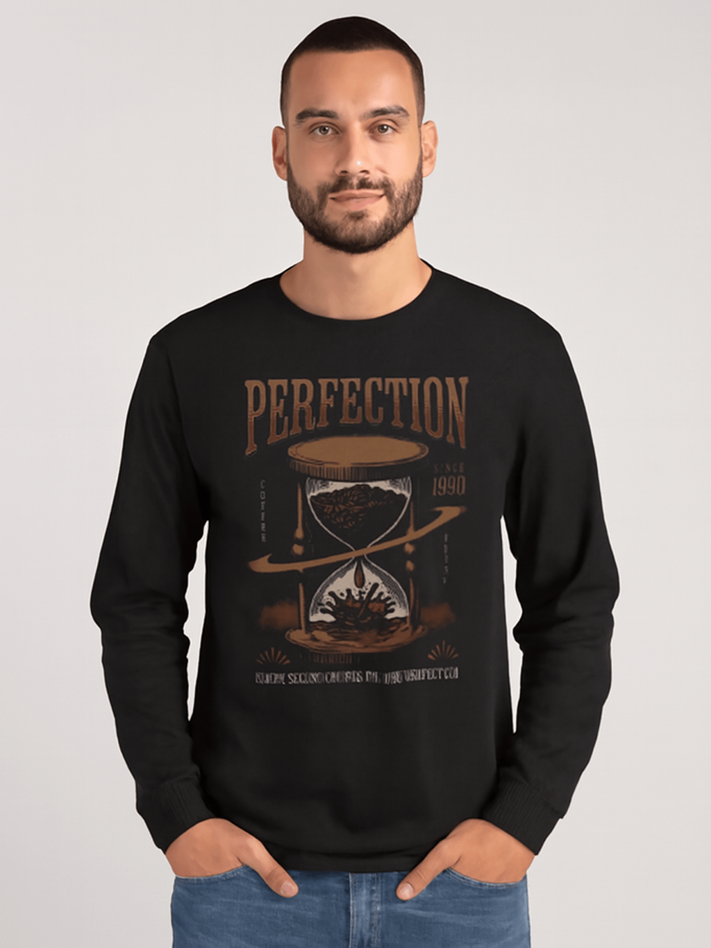 Perfection in Every Second Coffee Hourglass Long Sleeve T-Shirt product image (1)
