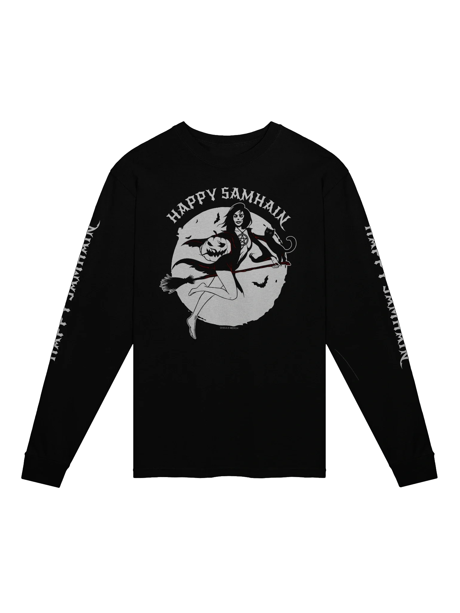 Happy Samhain - Sexy Witch Long Sleeve T-Shirt product image (1)