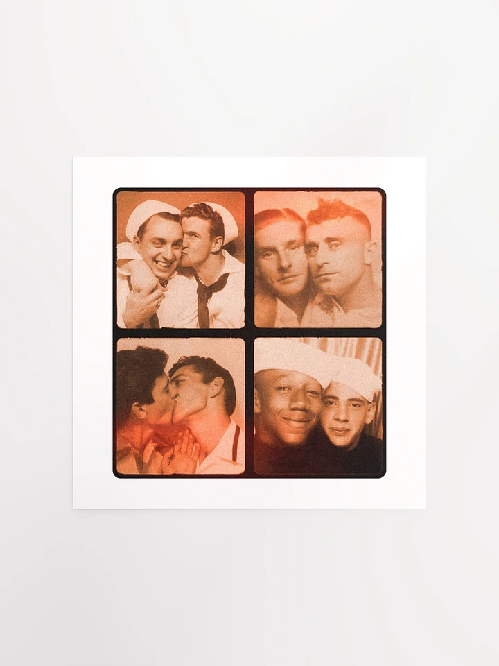 Vintage Military Men In Love - Print product image (1)