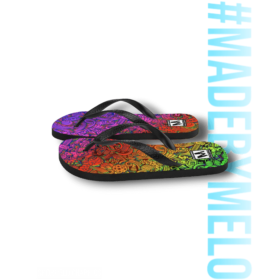 Rainbow Space Scribble - Flip Flops | #MadeByMELO product image (6)