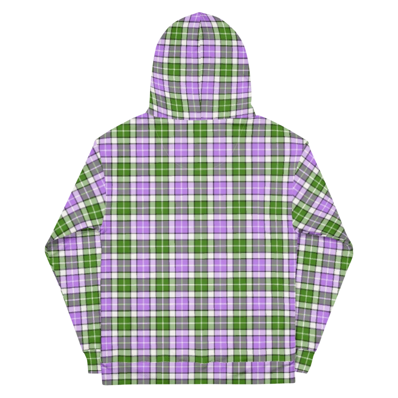 Lavender and Green Plaid Hoodie product image (7)