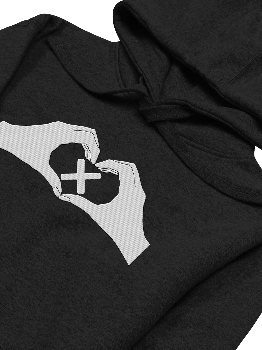 Heartfelt Love "X" Embroidered Unisex Premium Hoodie product image (27)