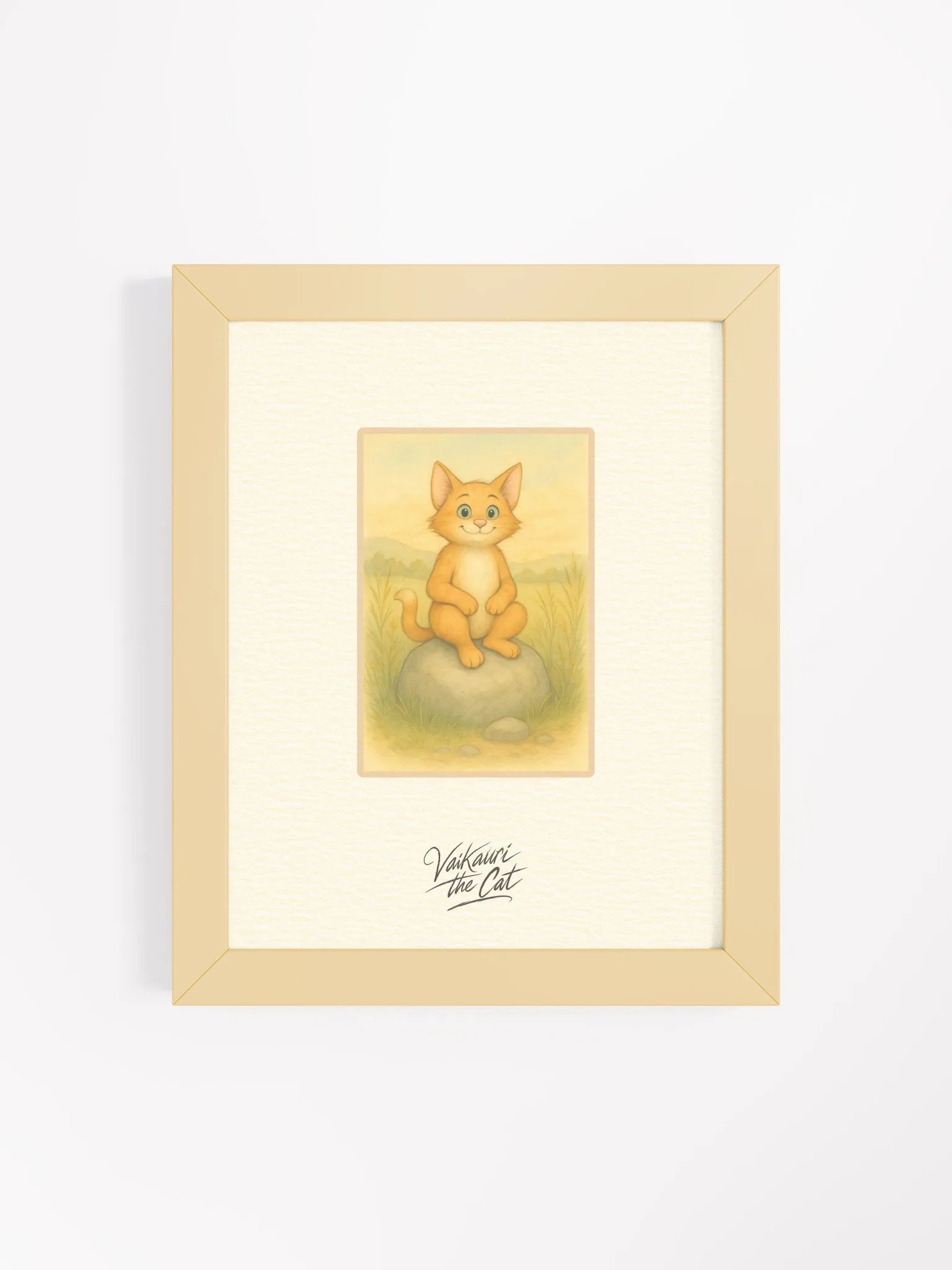 Vaikauri the Cat Framed Artprint product image (8)