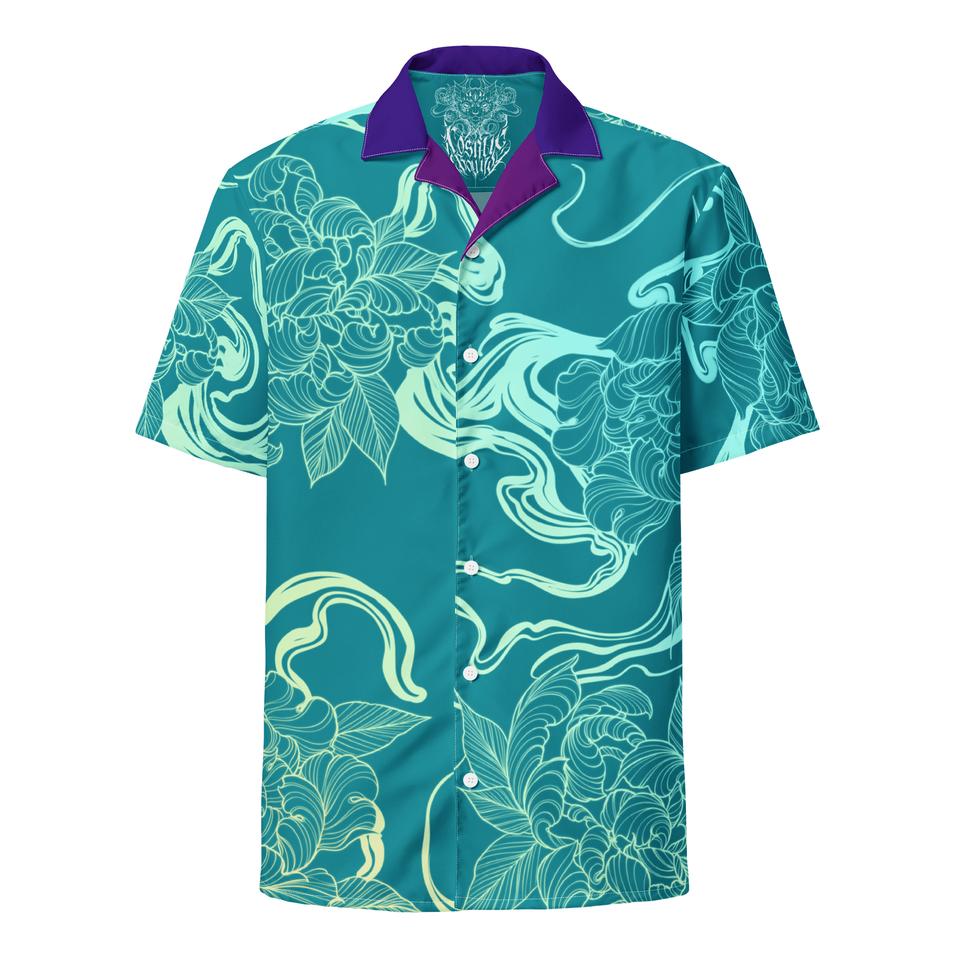 Ink Floral Hawaiian Shirt product image (1)