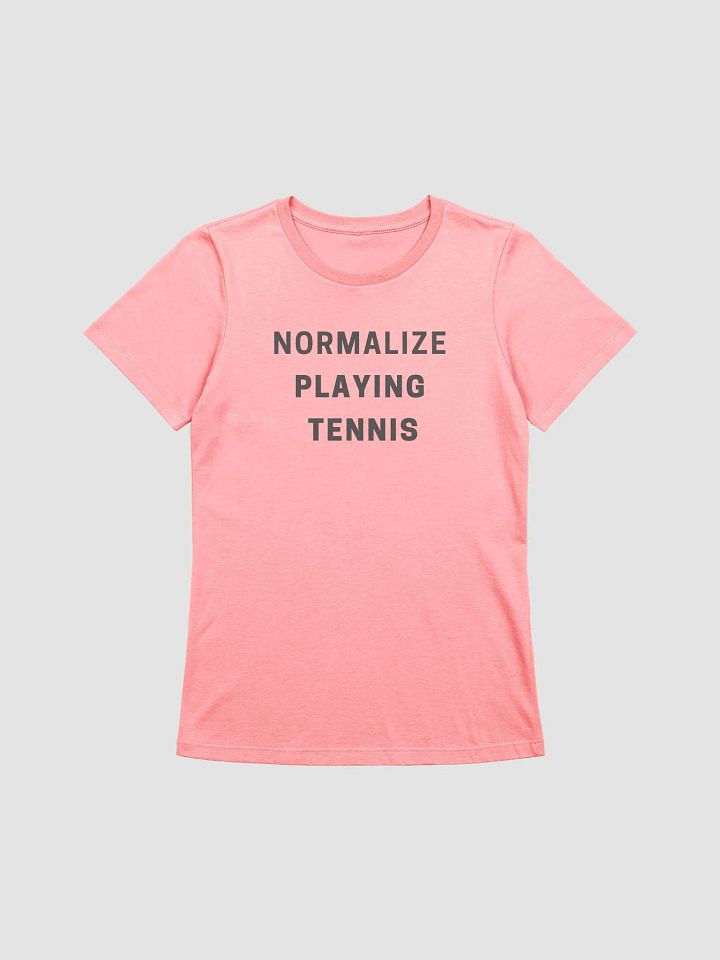 Normalize Playing Tennis Pink T-Shirt product image (1)