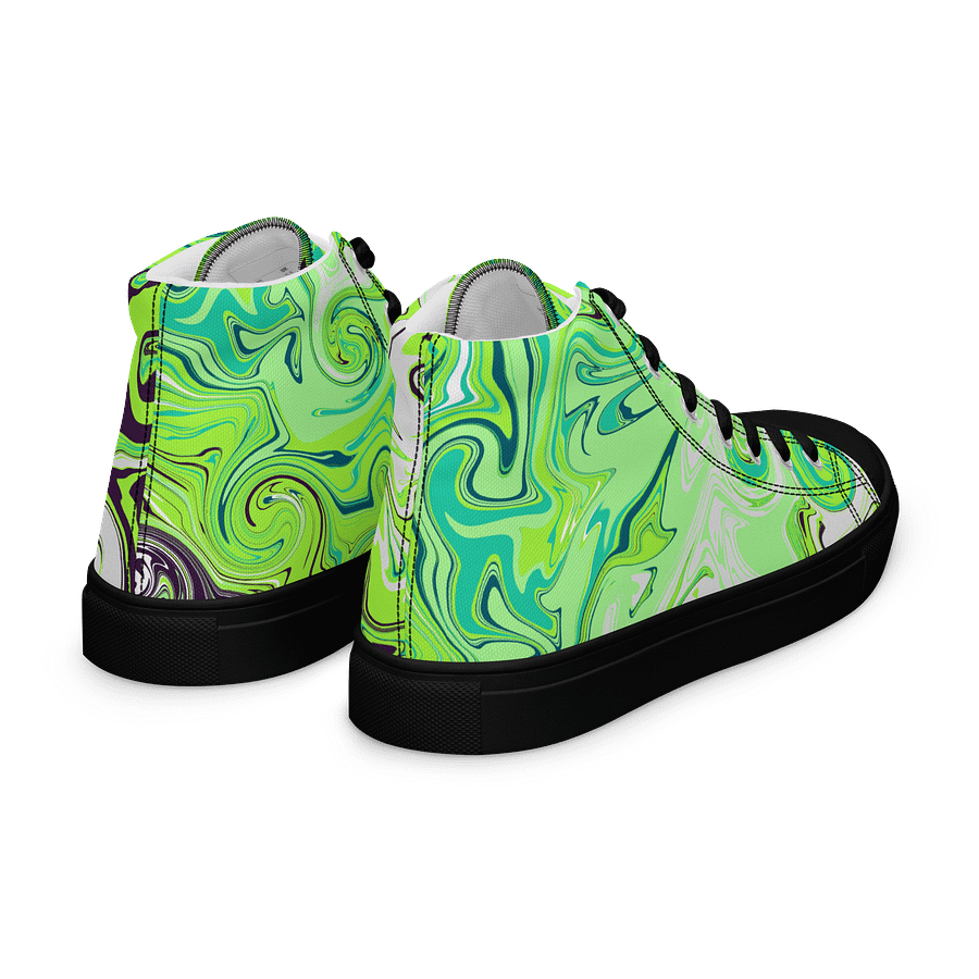 Marbled Dreams Women's High Top Canvas Shoes product image (7)