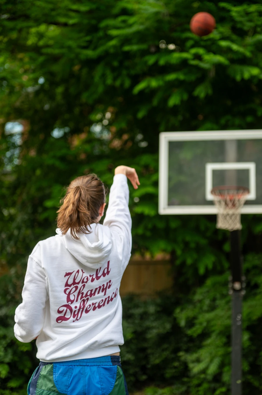 WolfeyVGC World Champ Cursive White Hoodie - Maroon product image (4)