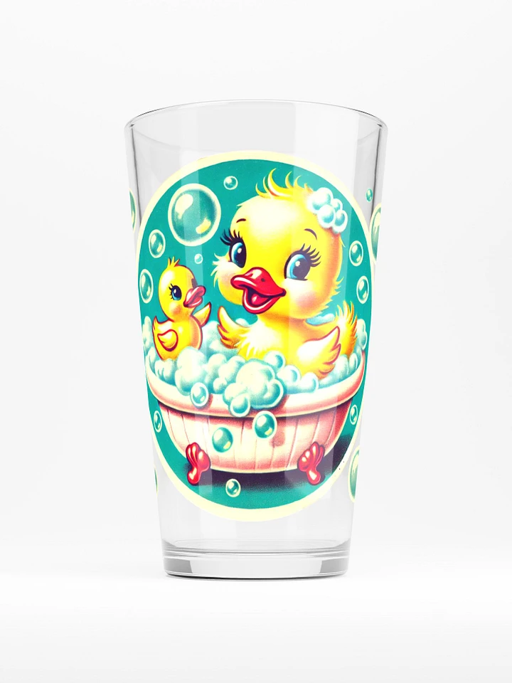 Ducky in a Bubble Bath 16 oz Glass - Adorable Glassware product image (1)