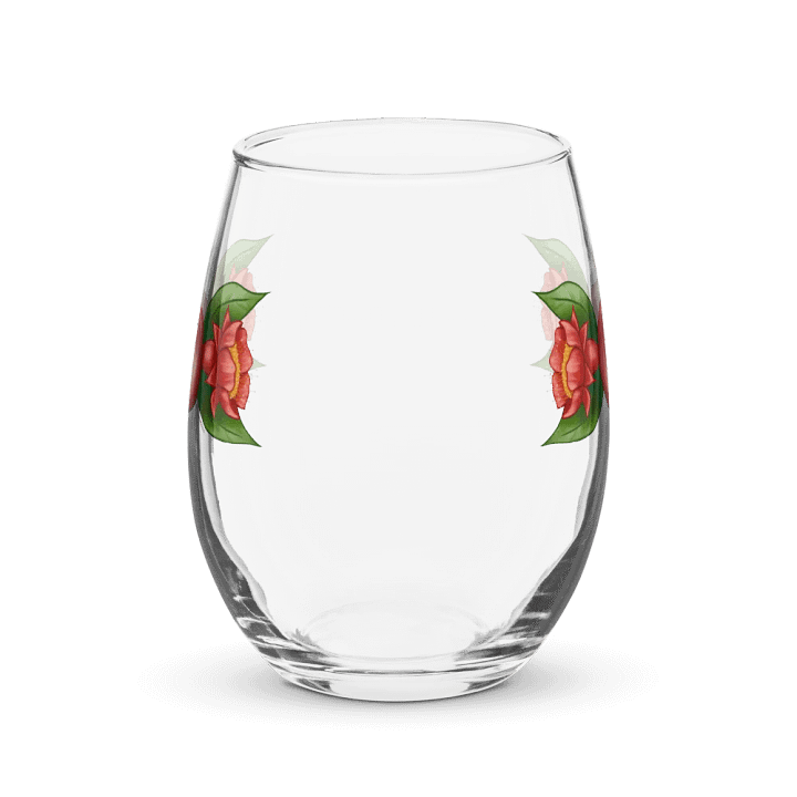 Triple Poms Stemless Wine Glass product image (2)