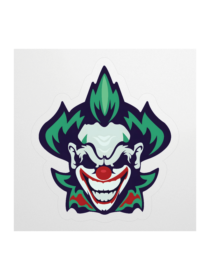Sinister Grin Clown Kiss Cut Stickers product image (1)
