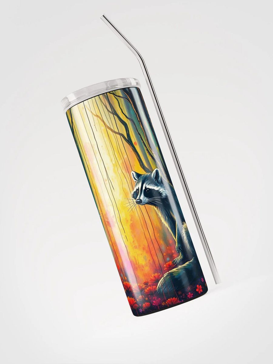 Whimsical Forest Raccoons Stainless Steel Tumbler product image (3)