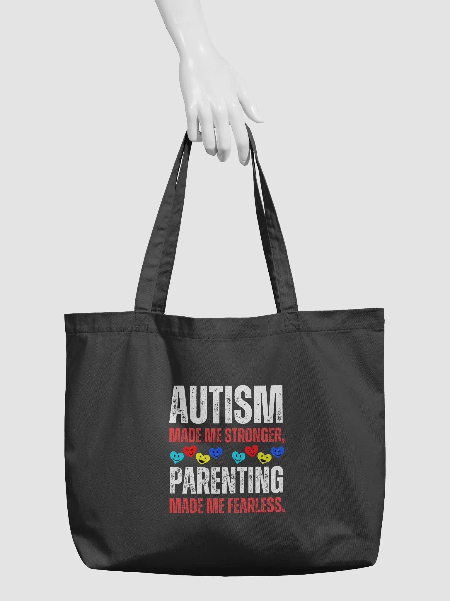 Autism Made Me Stronger. Parenting Made Me Fearless Eco Tote Bag product image (4)