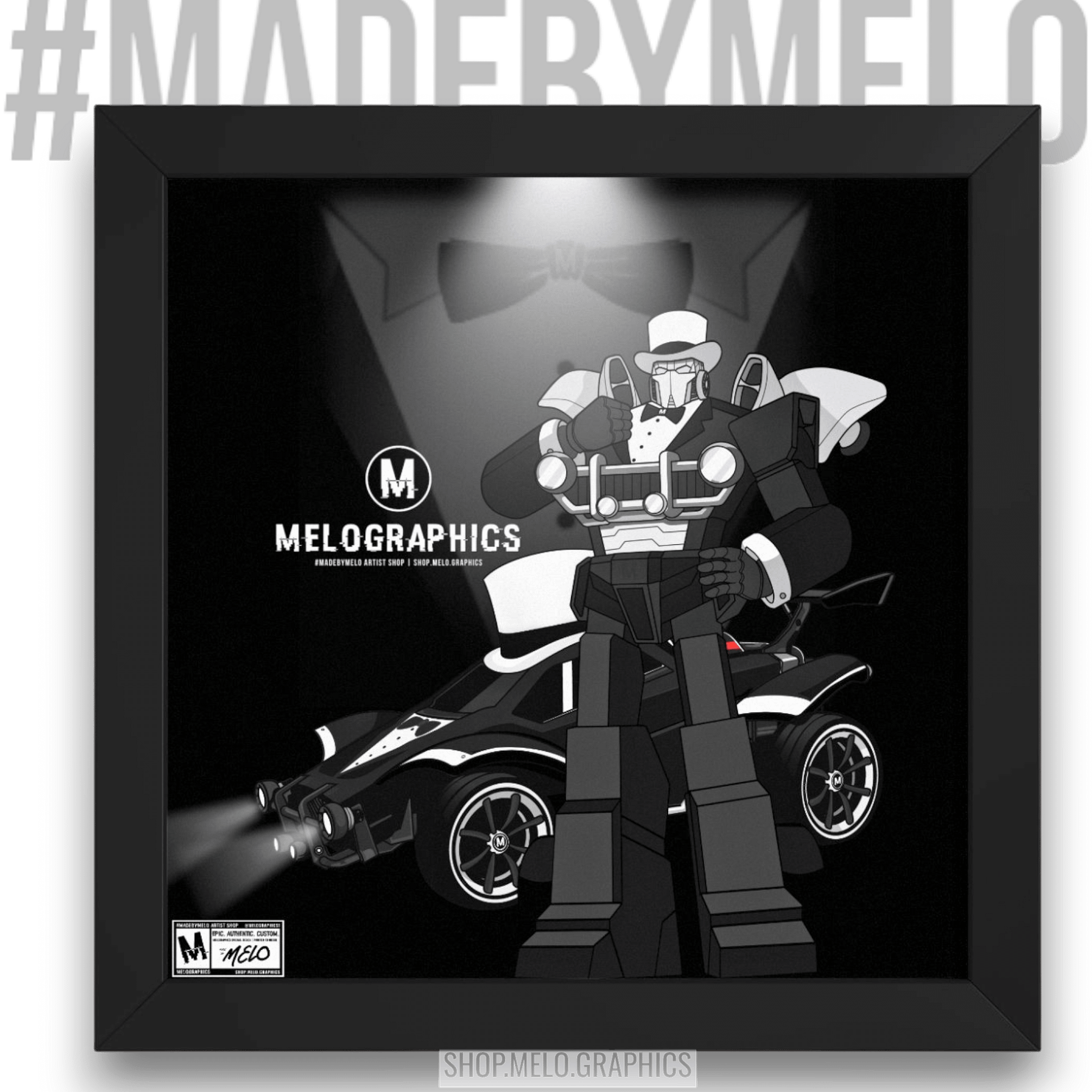 Fancy Carball Bot - Framed Poster | #MadeByMELO product image (1)