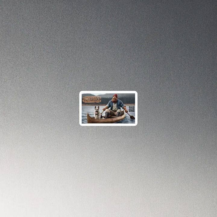Leeloo and Timber in a Canoe Magnet product image (2)