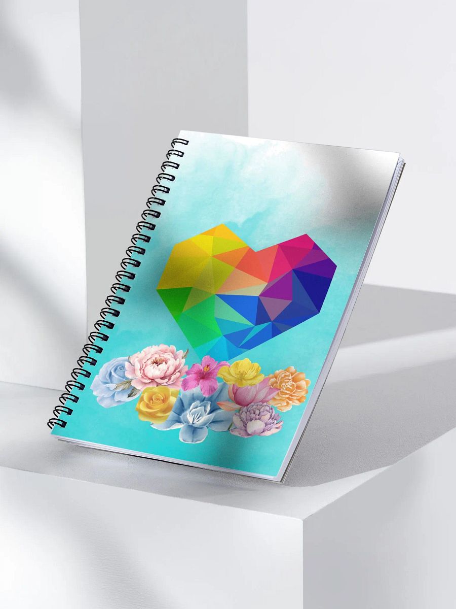 Prism Heart Floral Notebook product image (3)