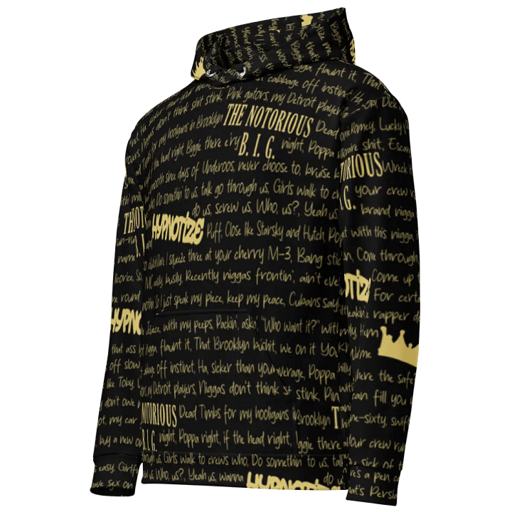 Hypnotize - The Notorious B.I.G. - BLACK w/GOLD - Unisex Hoodie product image (1)