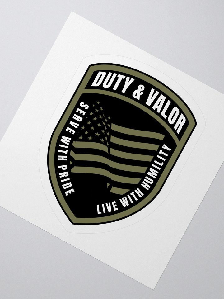 Duty and Valor Classic Logo - Kiss Cut Sticker product image (4)