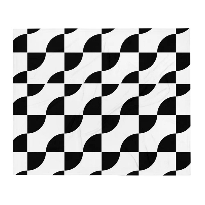 Sliced Circles Within Rectangles Pattern Design Blanket product image (2)